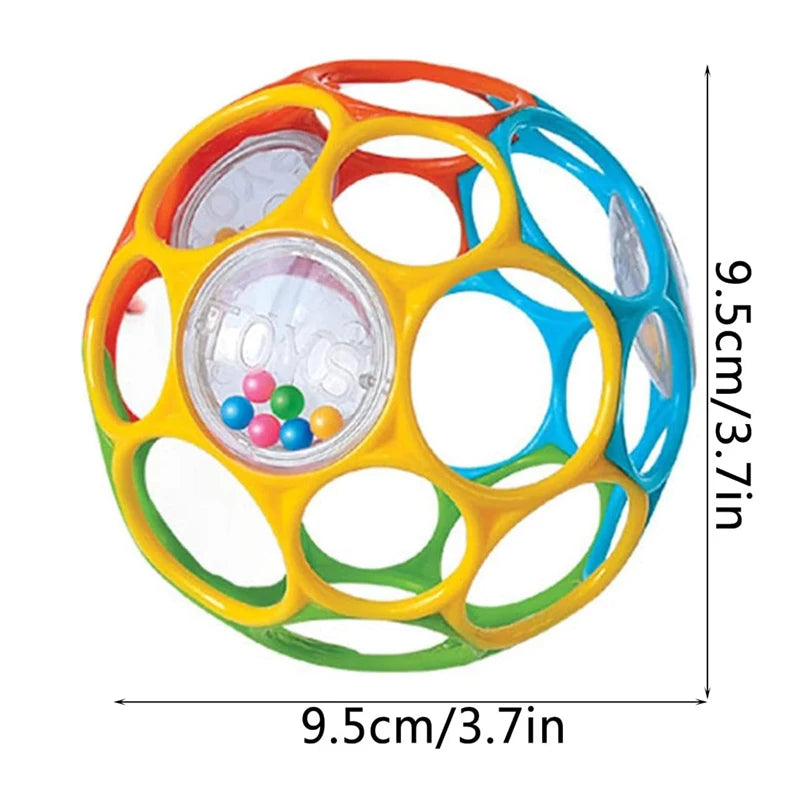 Soft Baby Grasping Ball Rattles with Bell Ball
