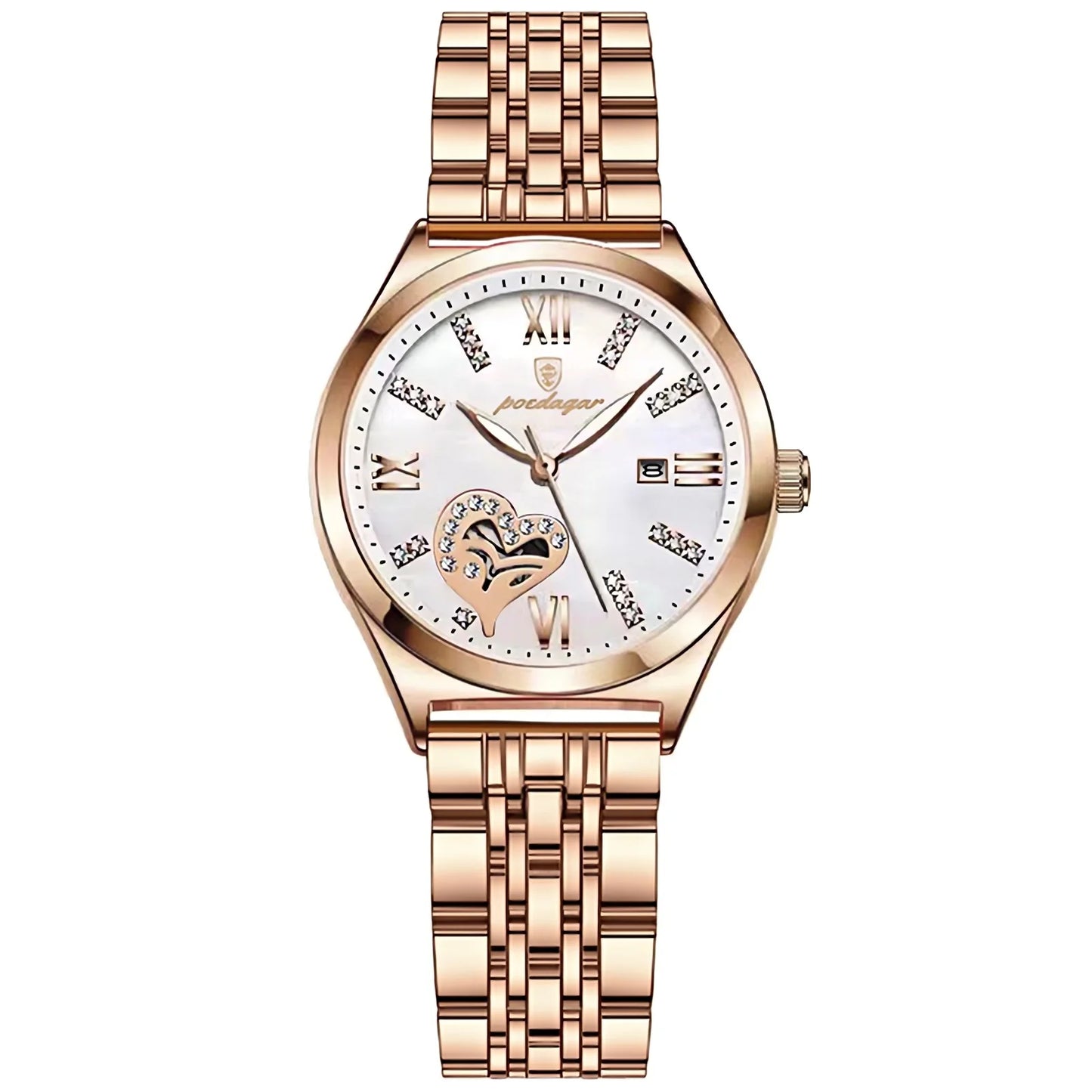 Luxury Woman Watches Waterproof Luminous Date Stainless Steel Women's